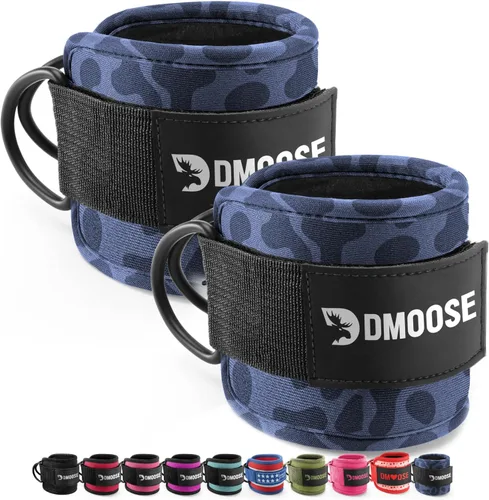 Vista 20 de DMoose Ankle Strap for Cable Machine - One Size Fit with Premium Padding, Workout Kickback Ankle Cuffs, Ankle Bands for Working Out, Booty Workouts