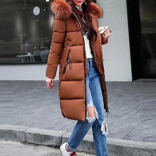Vista 4 de NOKMOPO Gabardina con capucha para mujer, abrigo de gran tamaño con cremallera, abrigo con bolsillo, abrigos de invierno para mujer