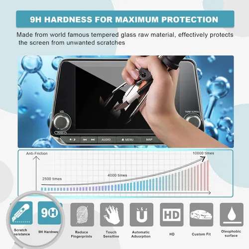 Vista 3 de CDEFG 2023 Rogue - Protector de pantalla de 8 pulgadas para 2021-2023 Rogue / Altima 2019-2023 / Sentra 2020-2022 de 8 pulgadas, protector