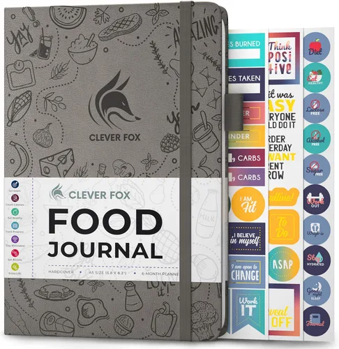 Vista 26 de Clever Fox Diario de Comida de Bolsillo - Diario de Comidas Diario, Planificador de Comidas para Llevar un Control de Calorías y Nutrientes