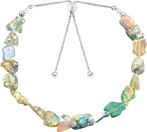 Vista 10 de OdrillionGems Natural Raw Gemstone & Rough Crystal Bolo Bracelet for Women