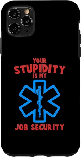 Vista 12 de iPhone 13 divertido su estupidez mi trabajo seguridad EMS EMT Paramedic Case