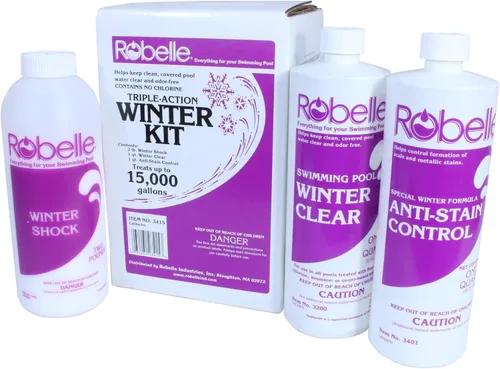Vista 7 de Robelle 3400 kit de productos de limpieza de invierno para albercas.
