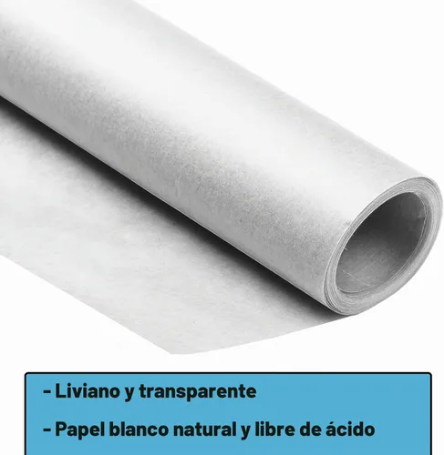 Vista 2 de Borden & Riley Rollo de papel glassine #25G, 25 libras, 12 pulgadas x 20 yardas por rollo, blanco, 1 rollo cada uno (25GR122000)