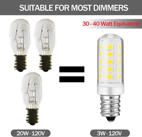 Vista 3 de Espejo de aumento iluminado de doble cara, bombilla de repuesto para espejo de maquillaje o aumento iluminado de doble cara, blanco cálido 3K