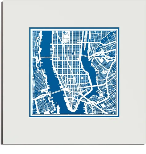 Vista 162 de O3 Design Studio San Diego, CA Paper Cut Map Matted Grey 20x20 in Paper Art