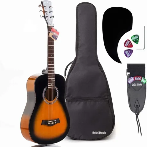 Vista 9 de ¡Hola! Guitarras acústicas dreadnought de lujo, Rosado