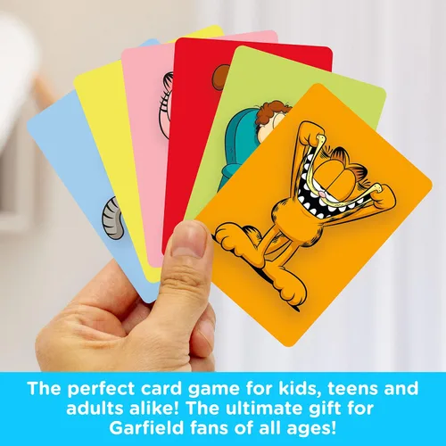 Vista 5 de AQUARIUS Garfield Memory Master Card Game – Divertido juego de fiesta familiar para niños, adolescentes y adultos – Regalo de noche de juego