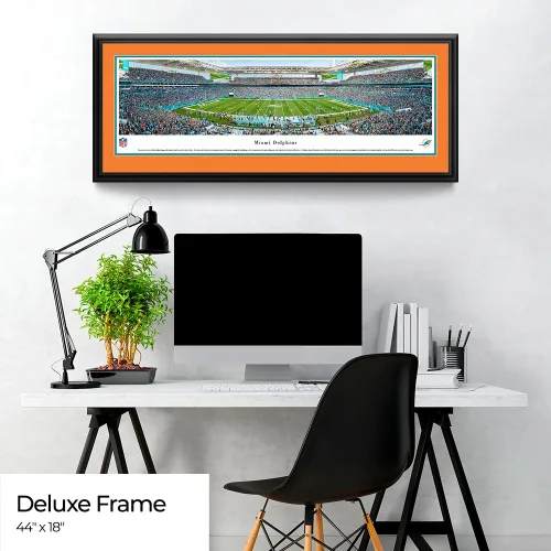 Vista 3 de Miami Dolphins - 50 yardas en el estadio Hard Rock - Panoramas de Blakeway NFL Posters