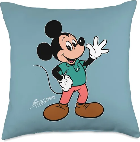 Vista 4 de Disney Mickey Mouse Retro Character Wave Pose Trip - Almohada a juego