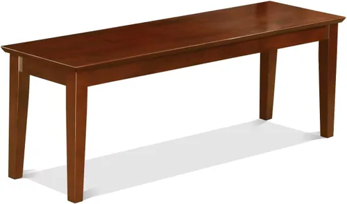 Vista 7 de East West Furniture Capri - Banco de madera tradicional de 18.0 in en capuchino