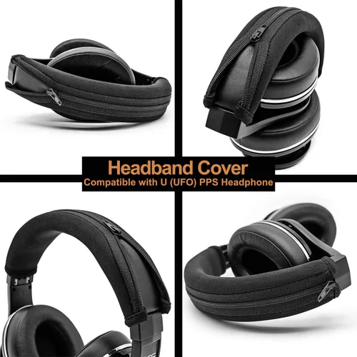 Vista 5 de Funda para diadema compatible con auriculares modelo Pro (negro)