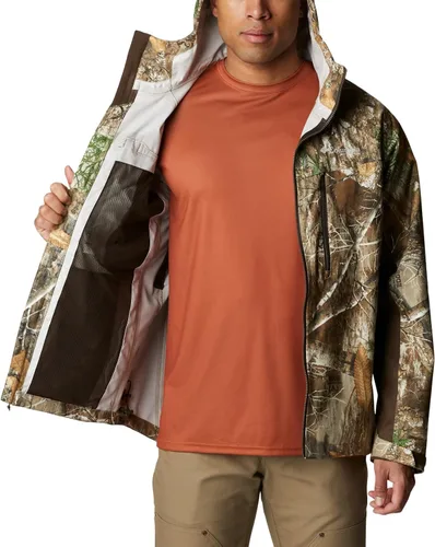 Vista 5 de Columbia Chaqueta de lluvia silenciosa para hombre Trophy Rack