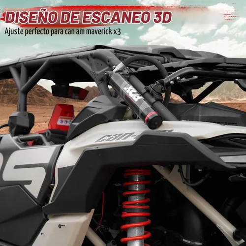 Vista 4 de A & UTV PRO Deflector de guardabarros izquierdo para Can-Am Maverick X3 Max Turbo R Xds 2017-2024 2025, extensiones combinadas para guardabarros
