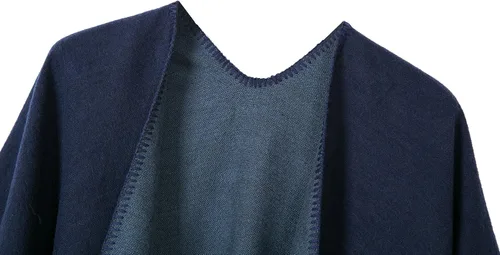 Vista 56 de Chales cálidos para mujer, cárdigan con frente abierto, estilo vintage, poncho