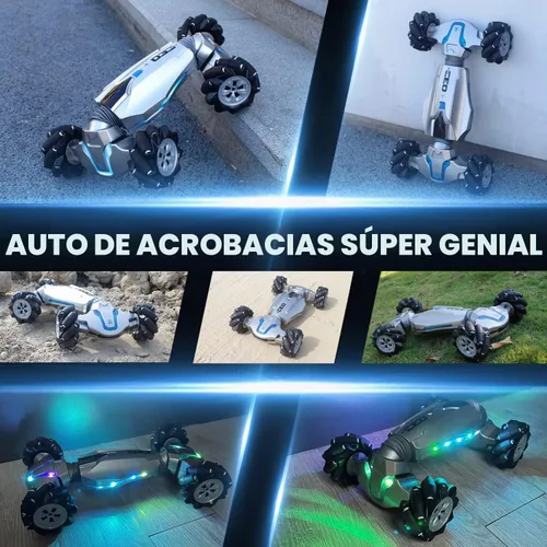 Vista 3 de LOOZIX Coche de Acrobacias RC con Detección de Gestos Escala 1:10, Control Remoto 4WD Controlado por Gestos de Mano Transformable, Vehículo de Doble