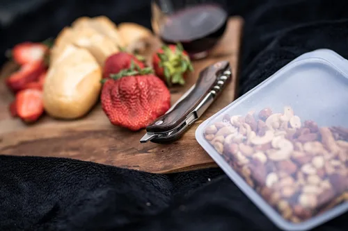 Vista 9 de Barebones Provisions - Cuchillo de sacacorchos, versátil cuchillo multiherramienta plegable de 4 pulgadas, hoja con abridor de vino y llave, y mango