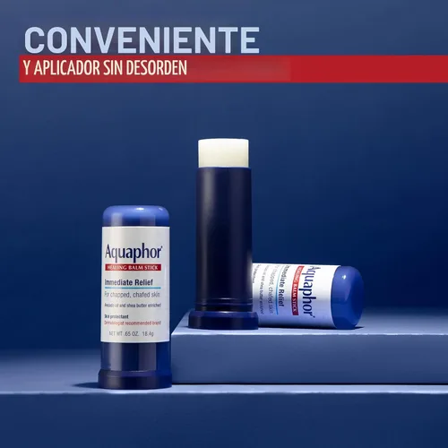 Vista 2 de Aquaphor - Bálsamo curativo en barra, protector de piel, 0.65 onzas Body Balm Protectant with Avocado Oil and Shea Butter for Chapped or Chafed