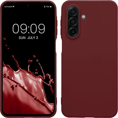 Vista 48 de kwmobile Funda compatible con Samsung Galaxy A12 - Funda protectora de silicona TPU suave y delgada - Azul Báltico