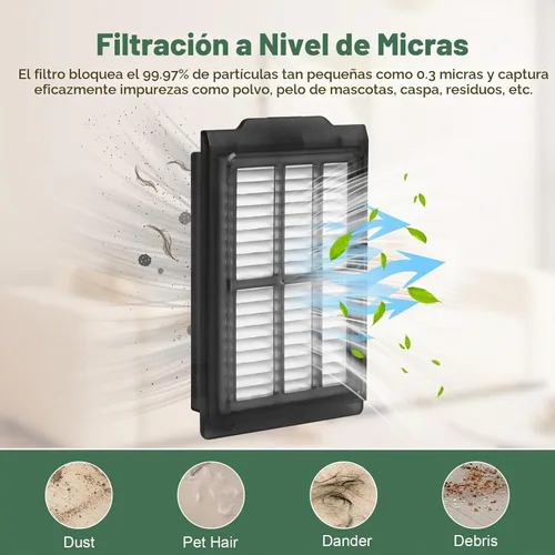 Vista 4 de 25 piezas de kit de accesorios para aspiradora robot iRobot Roomba Plus 405 Combo/505 Combo, piezas de repuesto incluyen 2 cepillos principales, 6