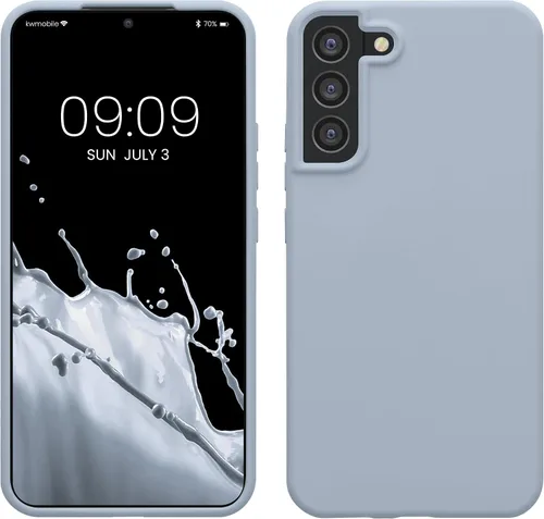 Vista 223 de kwmobile Funda compatible con Samsung Galaxy S9 - Funda de silicona TPU con acabado suave - Blue Reef