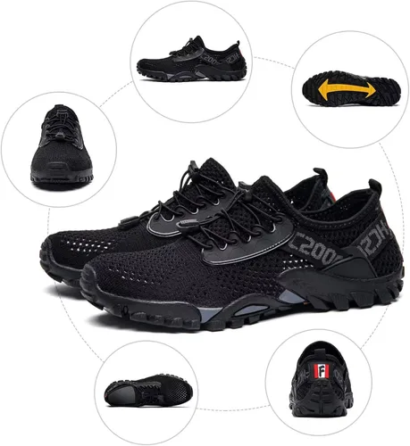 Vista 6 de SOBASO Zapatos de agua para mujeres y hombres de secado rápido para natación playa deportes acuáticos buceo senderismo vela viajes