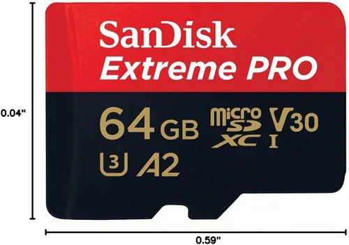 Vista 5 de SanDisk - Tarjeta microSDXC Extreme PRO de 64 GB + adaptador SD + RescuePro Deluxe, hasta 200 MB/s, con rendimiento de aplicaciones A2