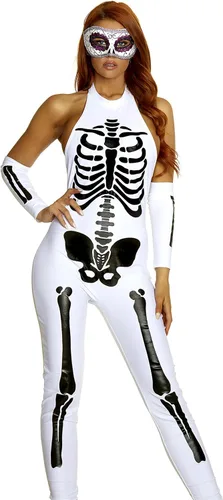 Vista 3 de Forplay Disfraz de esqueleto sexy Pure Bones para mujer