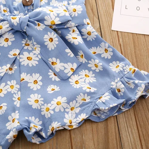 Vista 7 de Ropa de niña pequeña de verano lindo halter mameluco de 6 meses a 5 años