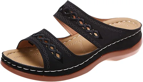 Vista 13 de Ladmiple - Sandalias ortopédicas de verano para mujer con soporte de arco para fascitis plantar