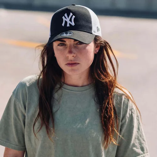 Vista 2 de New Era New York Yankees - Gorra de camionero ajustable con marco A Clean