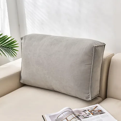 Vista 12 de Almohada de lectura rectangular Cojín de apoyo para la espalda, almohada de cabecero, cojín de respaldo suave, cojín de respaldo suave, almohada