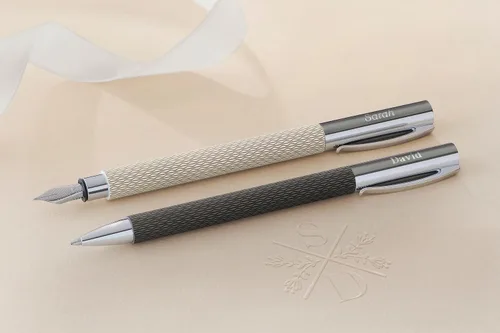 Vista 3 de Faber-Castell Ambition Bolígrafo - OpArt Arena Blanca