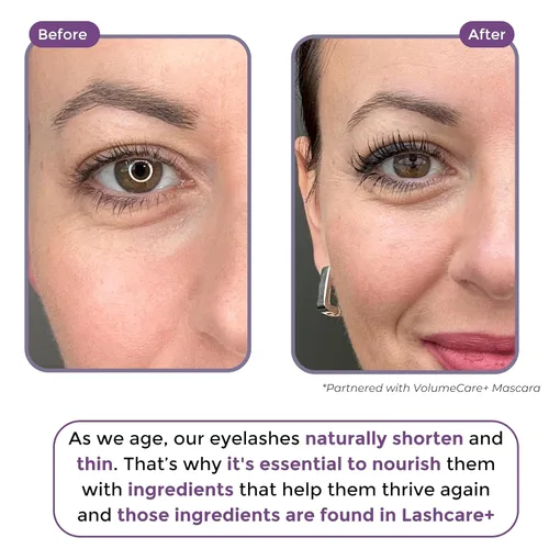 Vista 6 de LashCare+ Suero para mejorar las pestañas para mujeres maduras, pestañas más largas y gruesas en 12 semanas, para ojos sensibles, crecimiento