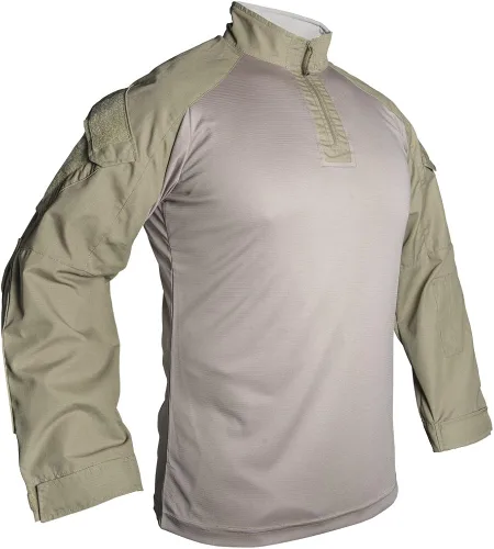 Vista 2 de Vertx Men's Recon Shirt, Long Sleeve Zipper Tactical Work Top with Pockets, Ripstop Fabric, EDC Survival Gear