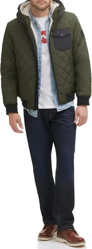 Vista 3 de Levi's mens Levi's Men's Diamond Quilted Sherpa Lined Bomber Jacket