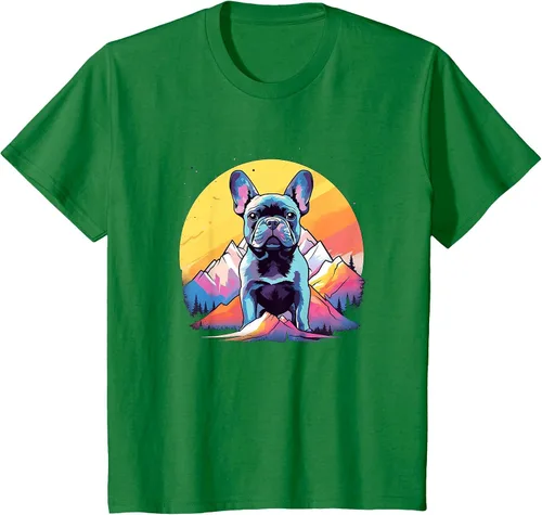 Vista 33 de French Bulldog Dog Men Women Kids T-Shirt Asphalt Grey