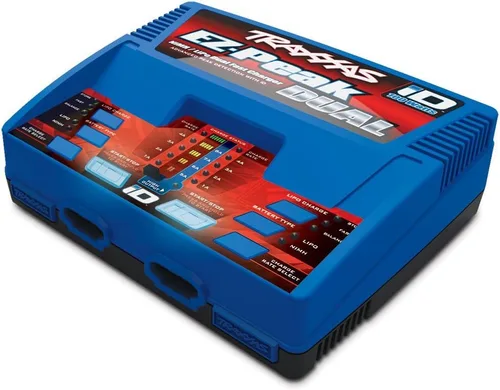 Vista 3 de Traxxas 2972 EZ-Peak Plus 100 vatios NiMH/LiPo Cargador dual con sistema iD