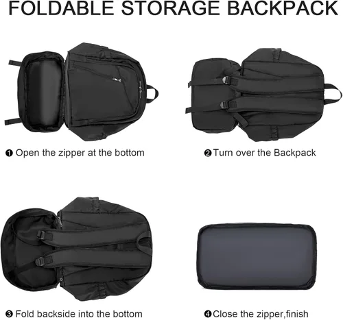 Vista 4 de seyfocnia Mochila de gimnasio para hombres, bolsa de gimnasio impermeable con compartimento para zapatos, bolsa de viaje ligera, mochila deportiva