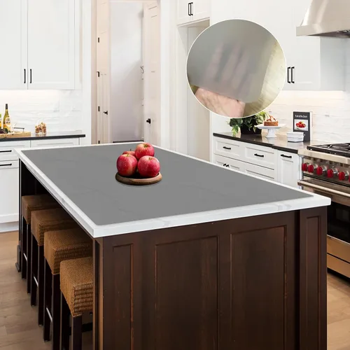 Vista 13 de Tapete de silicona súper grande, 120 x 24 pulgadas, tapete de silicona para encimera de cocina, tapete antideslizante resistente al calor, tapete