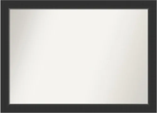 Vista 367 de Amanti Art Espejo personalizado, espejo de baño negro Astor, espejo de pared o espejo de tocador de baño sobre el fregadero (25 x 25 pulgadas)