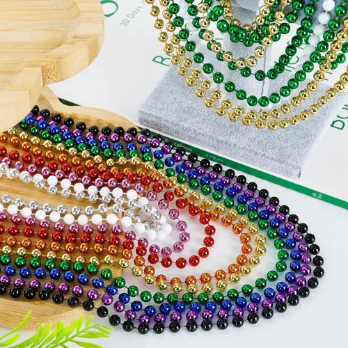 Vista 3 de EOBOH Cuentas de Mardi Gras, Accesorios de Cuentas de Carnaval de Mardi Gras para Tiradas de Desfile, Decoraciones de Fiesta