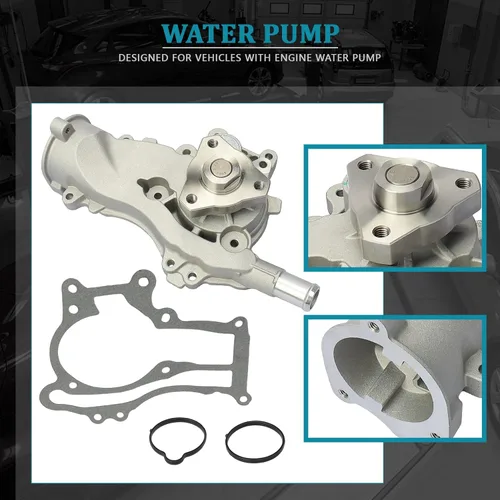 Vista 3 de IRONTEK Bomba de agua de motor AW6662 con junta apta para Buick Encore 2013-2019, para Chevrolet