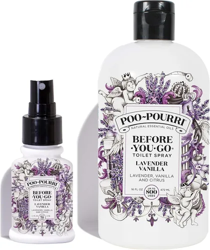 Vista 45 de Poo-Pourri Before-You-Go - Aerosol para inodoro, Bamboo Rain, 2 onzas líquidas, hasta 100 usos, desodorante para baño con aceites esenciales