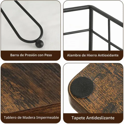 Vista 5 de YINMIT Servilletero para Mesa, Servilleteros de Granja con Brazo Ponderado, Servilleteros de Madera Rústicos para Servilletas de Papel Casa
