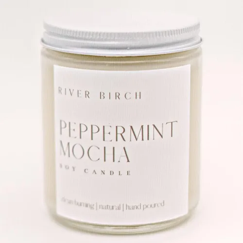 Vista 32 de River Birch Candles - Vela perfumada de almendra y miel Velas en tarro de ámbar de soja de primera calidad, totalmente naturales, no tóxicas, 8.5