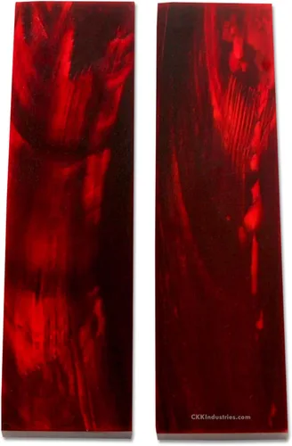 Vista 37 de Báscula de mango de cuerno de búfalo (corteza) - (Amber/Black) - (3.50 x 1.125 x 0.187)