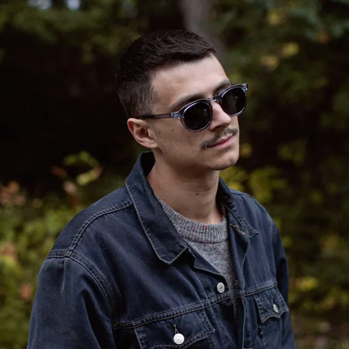 Vista 6 de Kolo Webster - Gafas de sol premium estilo clásico en forma cuadrada fabricadas en Italia Gris Cristal Universal