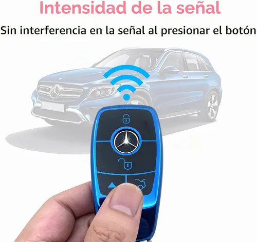 Vista 5 de Creatividad Adecuado para accesorios de cubierta de llave Mercedes Benz (azul)
