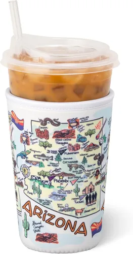 Vista 20 de Swig Life Funda Mediana para Taza de Café Helado Coolie, Funda Aislante de Taza de Café Helado Estándar de 22oz con Asa, Funda Aislante de Neopreno